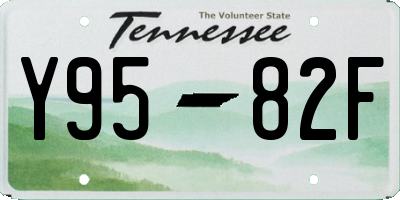 TN license plate Y9582F