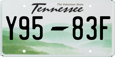 TN license plate Y9583F
