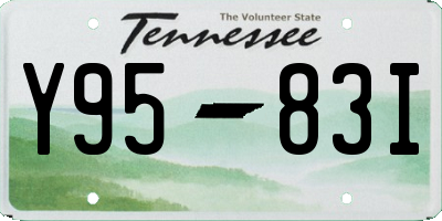 TN license plate Y9583I