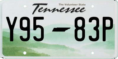 TN license plate Y9583P