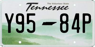 TN license plate Y9584P
