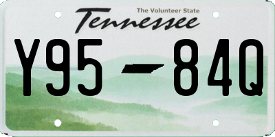 TN license plate Y9584Q