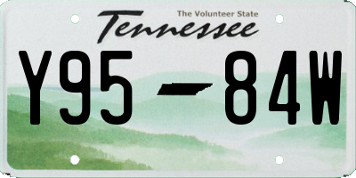 TN license plate Y9584W