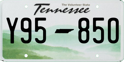TN license plate Y9585O