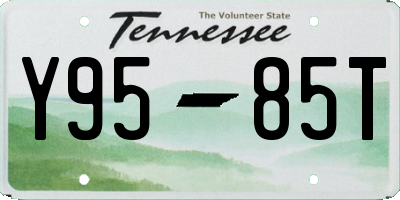 TN license plate Y9585T