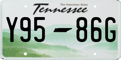 TN license plate Y9586G