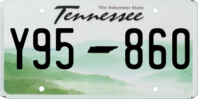 TN license plate Y9586O