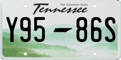 TN license plate Y9586S
