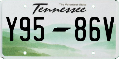 TN license plate Y9586V