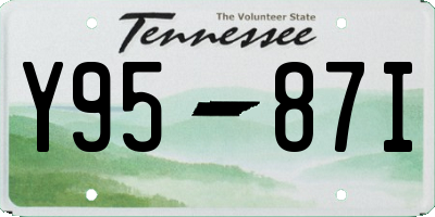 TN license plate Y9587I
