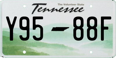 TN license plate Y9588F