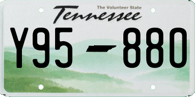 TN license plate Y9588O