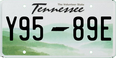 TN license plate Y9589E