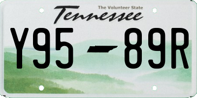 TN license plate Y9589R