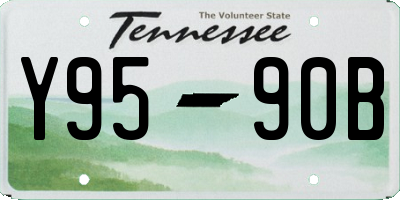 TN license plate Y9590B