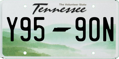 TN license plate Y9590N