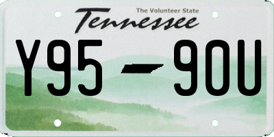 TN license plate Y9590U
