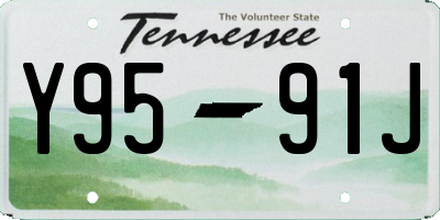 TN license plate Y9591J