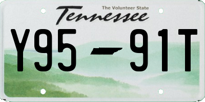 TN license plate Y9591T