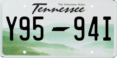 TN license plate Y9594I
