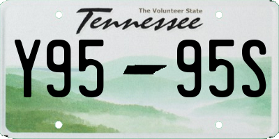 TN license plate Y9595S
