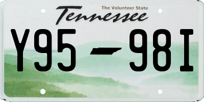 TN license plate Y9598I