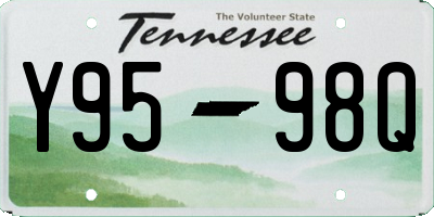 TN license plate Y9598Q