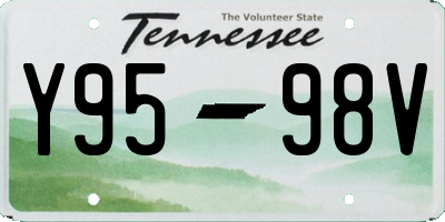 TN license plate Y9598V