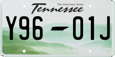 TN license plate Y9601J