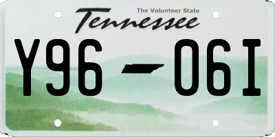 TN license plate Y9606I