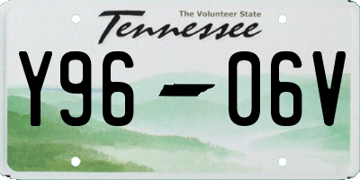 TN license plate Y9606V