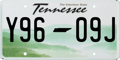 TN license plate Y9609J
