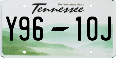 TN license plate Y9610J