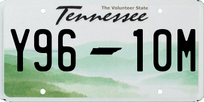 TN license plate Y9610M