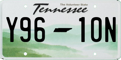 TN license plate Y9610N