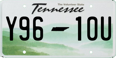 TN license plate Y9610U