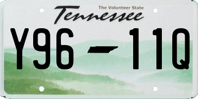 TN license plate Y9611Q