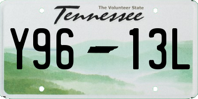 TN license plate Y9613L