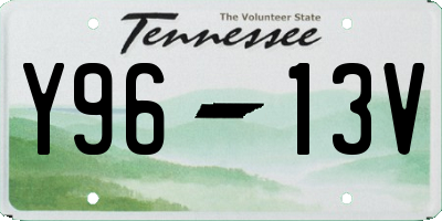 TN license plate Y9613V