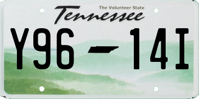TN license plate Y9614I