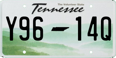 TN license plate Y9614Q