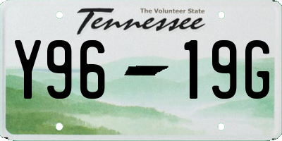 TN license plate Y9619G