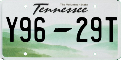 TN license plate Y9629T
