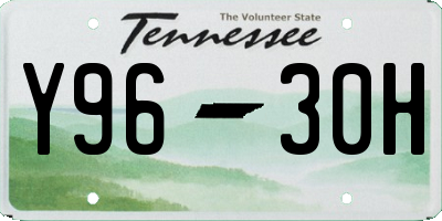 TN license plate Y9630H