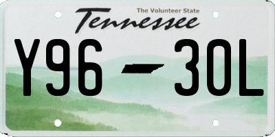 TN license plate Y9630L