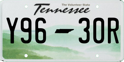 TN license plate Y9630R