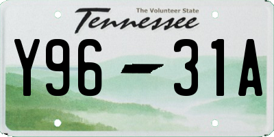 TN license plate Y9631A
