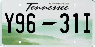 TN license plate Y9631I