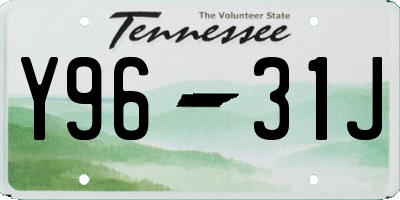 TN license plate Y9631J