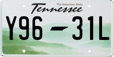 TN license plate Y9631L